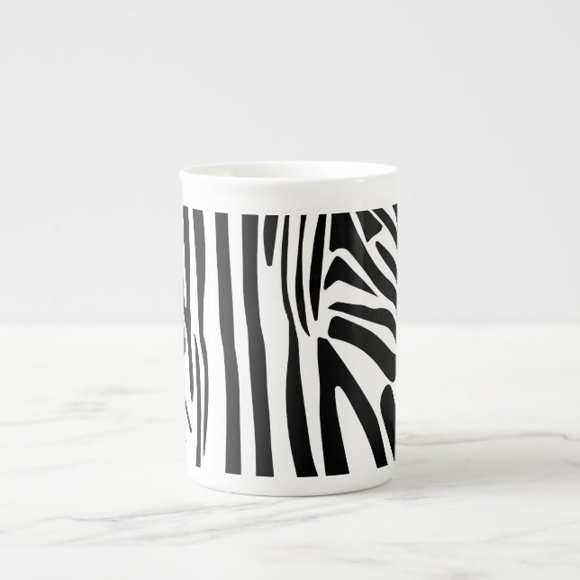 Tasse En Porcelaine Modèle Zèbre (Devant)