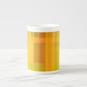 Tasse En Porcelaine Moderne Abstrait   Couleurs Citronnées Colorées