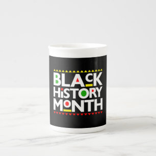 Tasse En Porcelaine Mois de l'histoire noire Melanin King Reine Sista