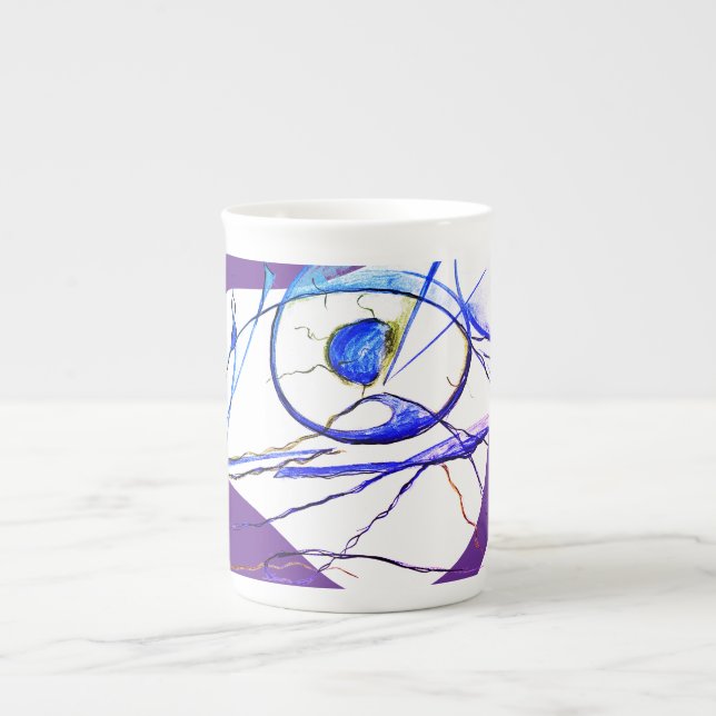 Tasse En Porcelaine Mon oeil je m'en fish... (Devant)