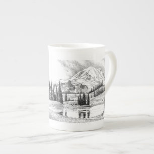 Tasse En Porcelaine Mont Rainier, Washington
