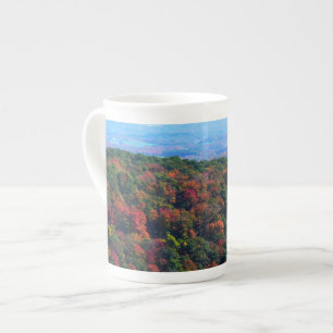 Tasse En Porcelaine Montagnes Appalaches en automne