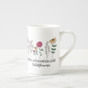 Tasse En Porcelaine mot de gentillesse inspirant mignon art