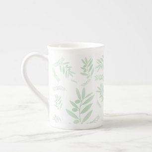 Tasse En Porcelaine Motif à branche d'olivier naturel