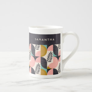 Tasse En Porcelaine Motif Abstrait Bohème Personnalisé de Style Modern