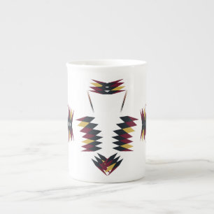 Tasse En Porcelaine Motif d'art autochtone du sud-ouest
