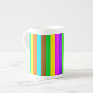 Tasse En Porcelaine MOTIF de de rayures de couleur HOLI + vos idées