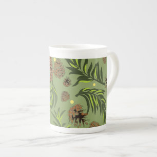 Tasse En Porcelaine Motif de Noël, Neige de Pin 11