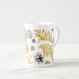 Tasse En Porcelaine Motif de Noël, Pine Snow 5