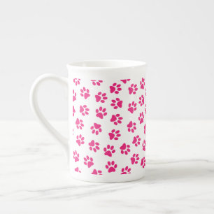 Tasse En Porcelaine Motif De Pailles, Paniers De Chien, Pailles Roses