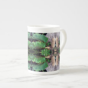 Tasse En Porcelaine Motif de palmier en carton