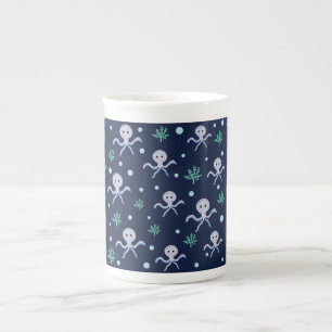 Tasse En Porcelaine Motif de Pieuvre Mignonne