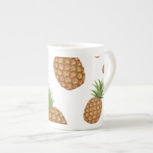 Tasse En Porcelaine Motif de pomme de pin aquarelle 1