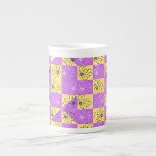 Tasse En Porcelaine Motif de tableau de bord en or violet
