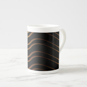 Tasse En Porcelaine Motif Doré 4