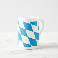 Motif Drapeau Diamant Bavière bleu et blanc