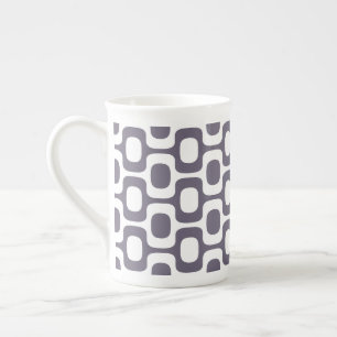 Tasse En Porcelaine Motif du trottoir d'Ipanema, Motif de plage, Brési