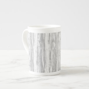 Tasse En Porcelaine Motif en bois - gris / gris et blanc