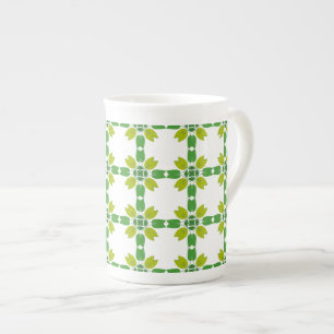 Tasse En Porcelaine Motif Feuille, Motif De Feuilles, Feuilles Verts