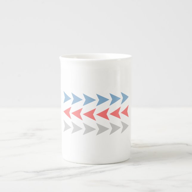 Tasse En Porcelaine Motif Flèche (Devant)