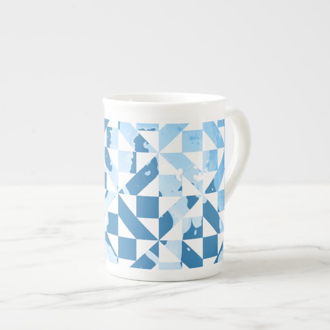 Tasse En Porcelaine Motifs d'aquarelle (Devant droit)