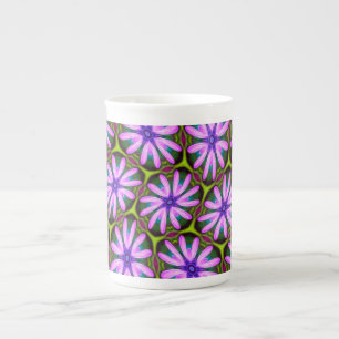 Tasse En Porcelaine Motifs marguerite violet