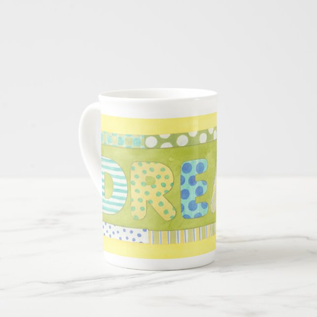 Tasse En Porcelaine Mots inspirants de Megan Meagher | Rêve (Devant gauche)