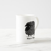 Mouton noir avec texte personnalisé