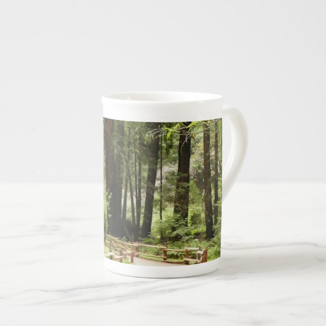 Tasse En Porcelaine Muir Woods Chemin I Nature Photographie (Devant droit)