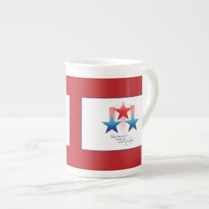 Tasse En Porcelaine Mur de gloire de héros patriotique, armée Merci