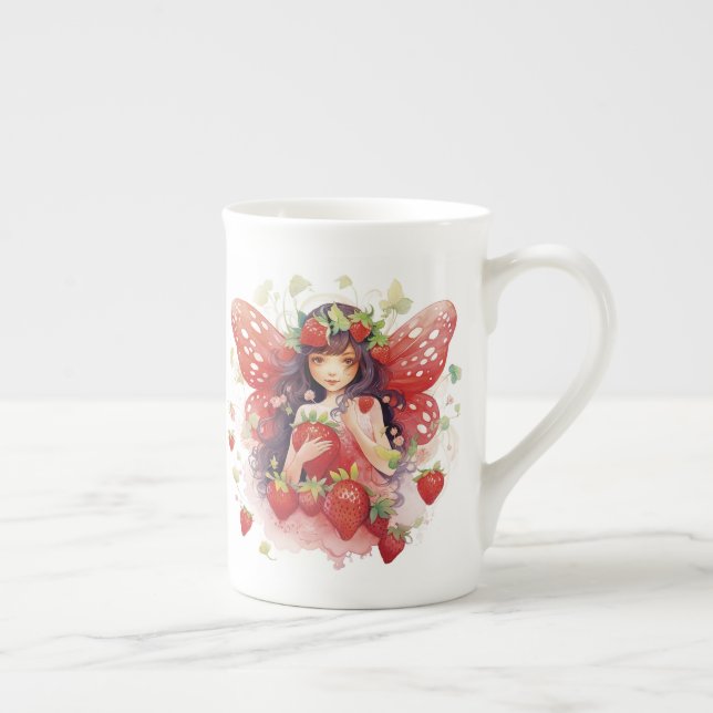 Tasse En Porcelaine Musique de Chine d'os de fraises (Droite)