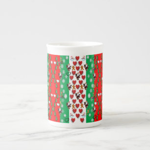 Tasse En Porcelaine Musique de Noël
