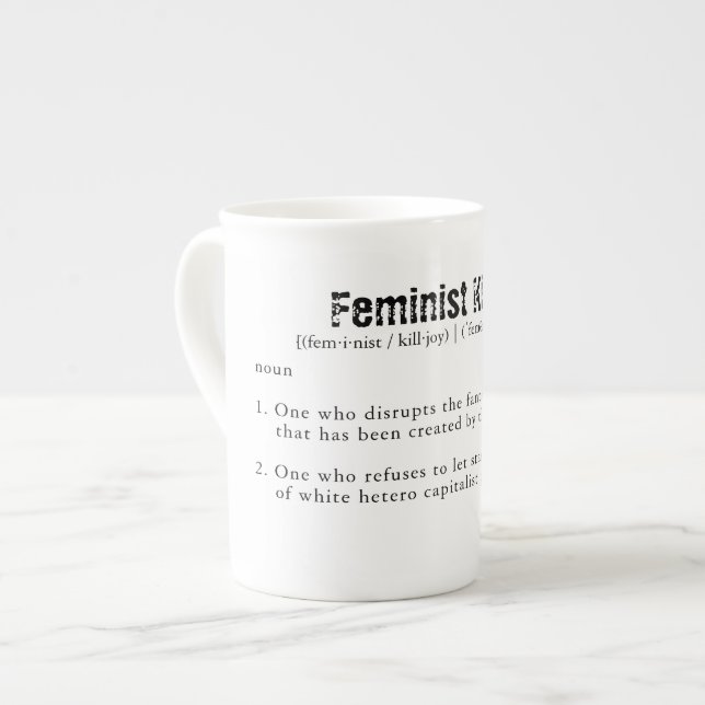 Tasse En Porcelaine Musique féminine de porcelaine de Killjoy (Devant gauche)