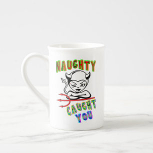 Tasse En Porcelaine Naughty T'A Pris