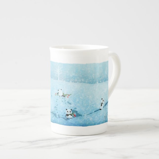 Tasse En Porcelaine Neve. Fiori. Panda (Devant droit)