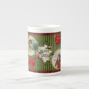 Tasse En Porcelaine Noël à l'ancienne