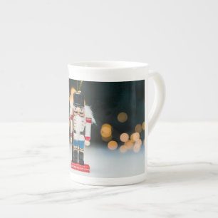 Tasse En Porcelaine Noël SlipperyJoe nutcracker figurine ornement