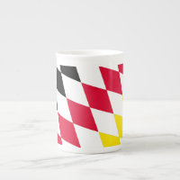 Noir rouge jaune Bavaria Motif Drapeau Diamant