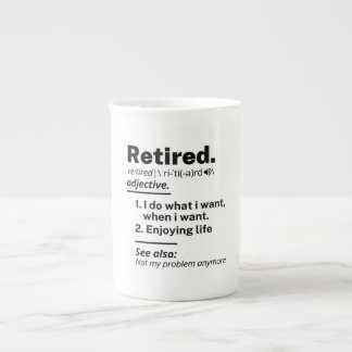Tasse En Porcelaine Nom de définition à la retraite, Drôle cadeau de s