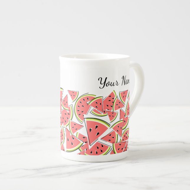 Tasse En Porcelaine Nom de pastèque (Devant droit)
