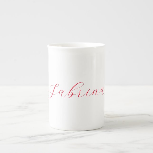 Tasse En Porcelaine Nom d'écriture professionnelle classique personnal (Devant)