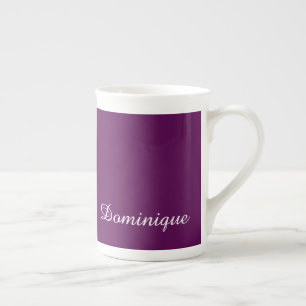 Tasse En Porcelaine Nom personnalisable de la perfection de prune