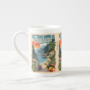 Tasse En Porcelaine Nom personnalisé Thaïlande
