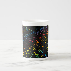Tasse En Porcelaine Notes musicales 5
