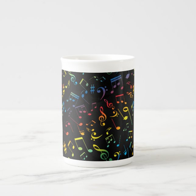 Tasse En Porcelaine Notes musicales 5 (Devant)
