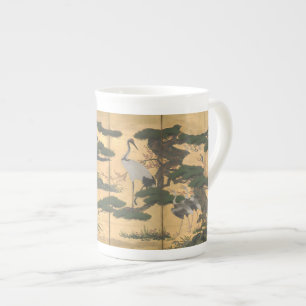 Tasse En Porcelaine Oiseaux japonais et fleurs des quatre saisons