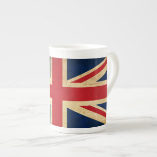 Tasse En Porcelaine Old Vintage Grunge United Kingdom Flag Union
