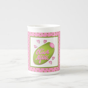 Tasse En Porcelaine Olive Me Loves Olive You Amour Rétro Drôle
