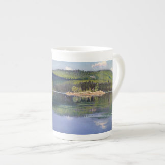 Tasse En Porcelaine Ombre d'île et de nuage - tasse de porcelaine