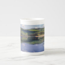 Ombre d'île et de nuage - tasse de porcelaine